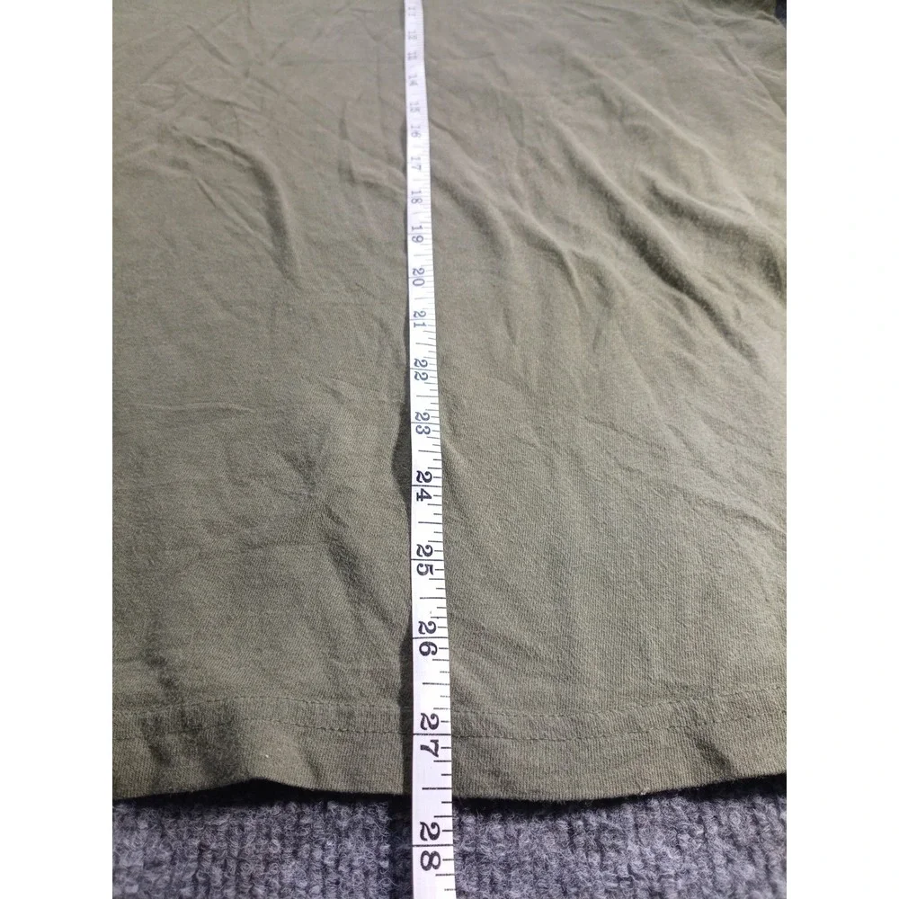 Polo Ralph Lauren Men's XXL T Shirt Olive Green Red Pony Logo (Stain / Hole)